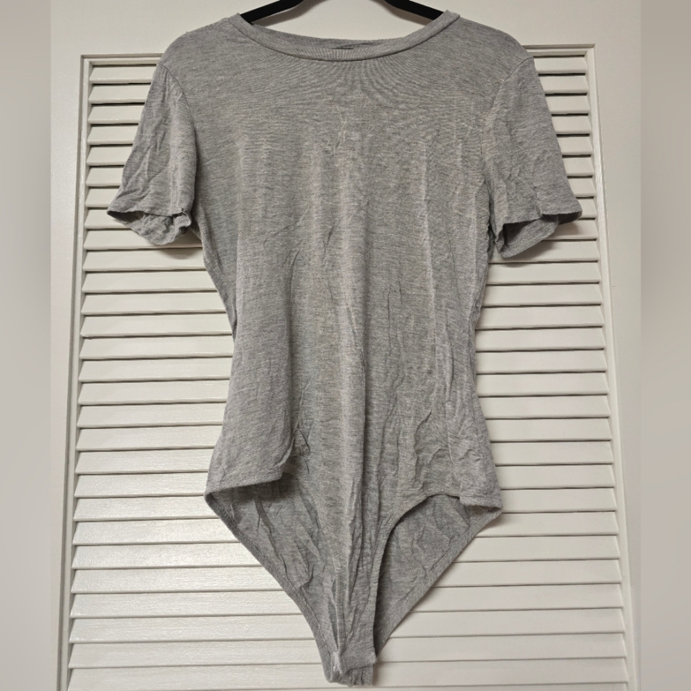 Raggs II Riches - Grey Lightweight Short-Sleeve Bodysuit